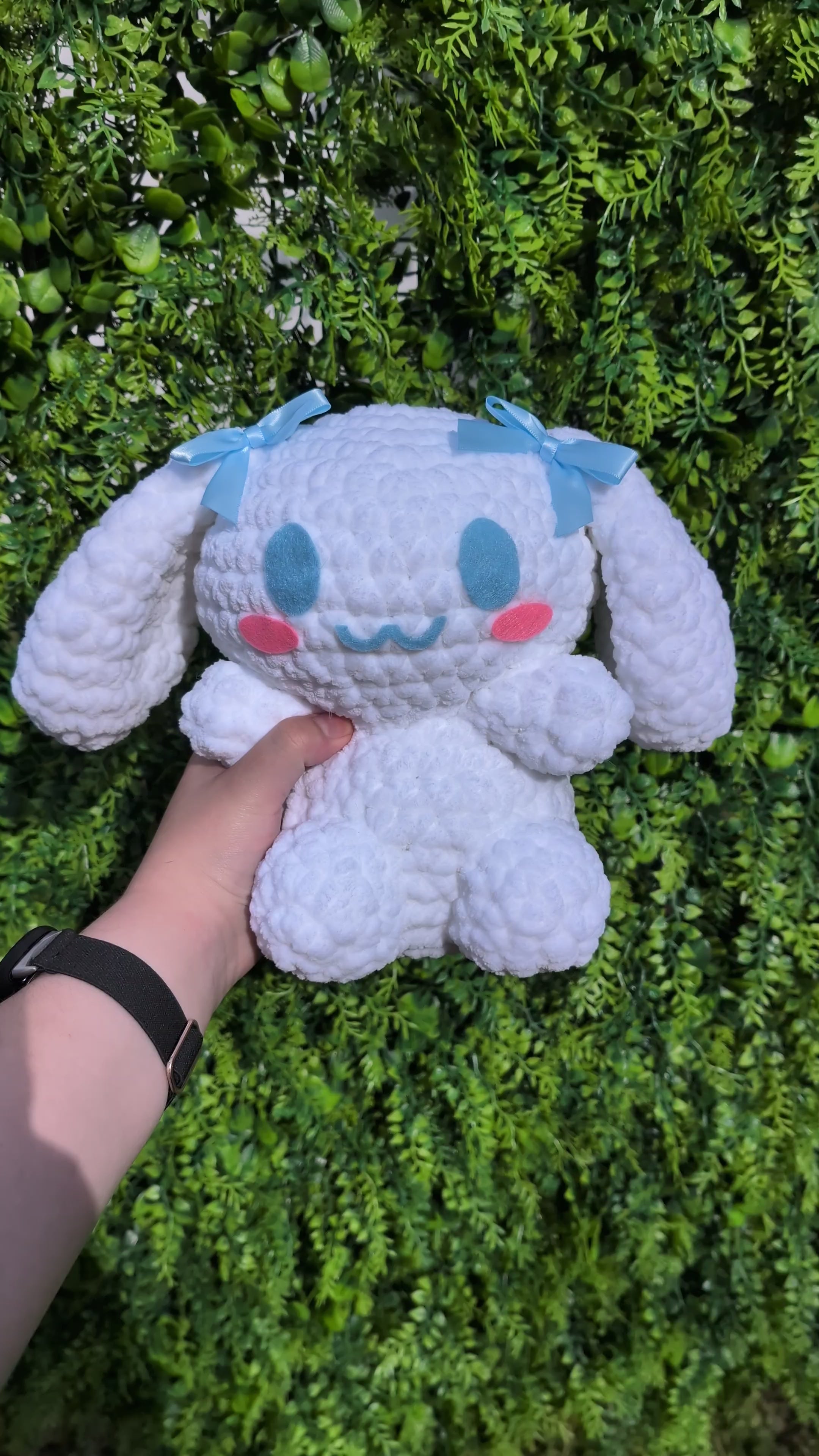 MADE TO ORDER Jumbo Kawaii Japanese White Dog Bunny Crochet