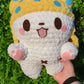 Jumbo Kawaii Japanese Polar Bear with Blanket and Crab Friend Crochet Plushie [Archived]