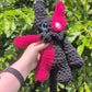 Black & Red Mori the Vessel Crochet Plushie