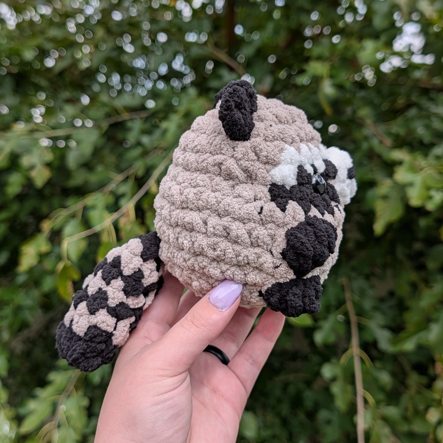 Chubby Raccoon Crochet Plushie