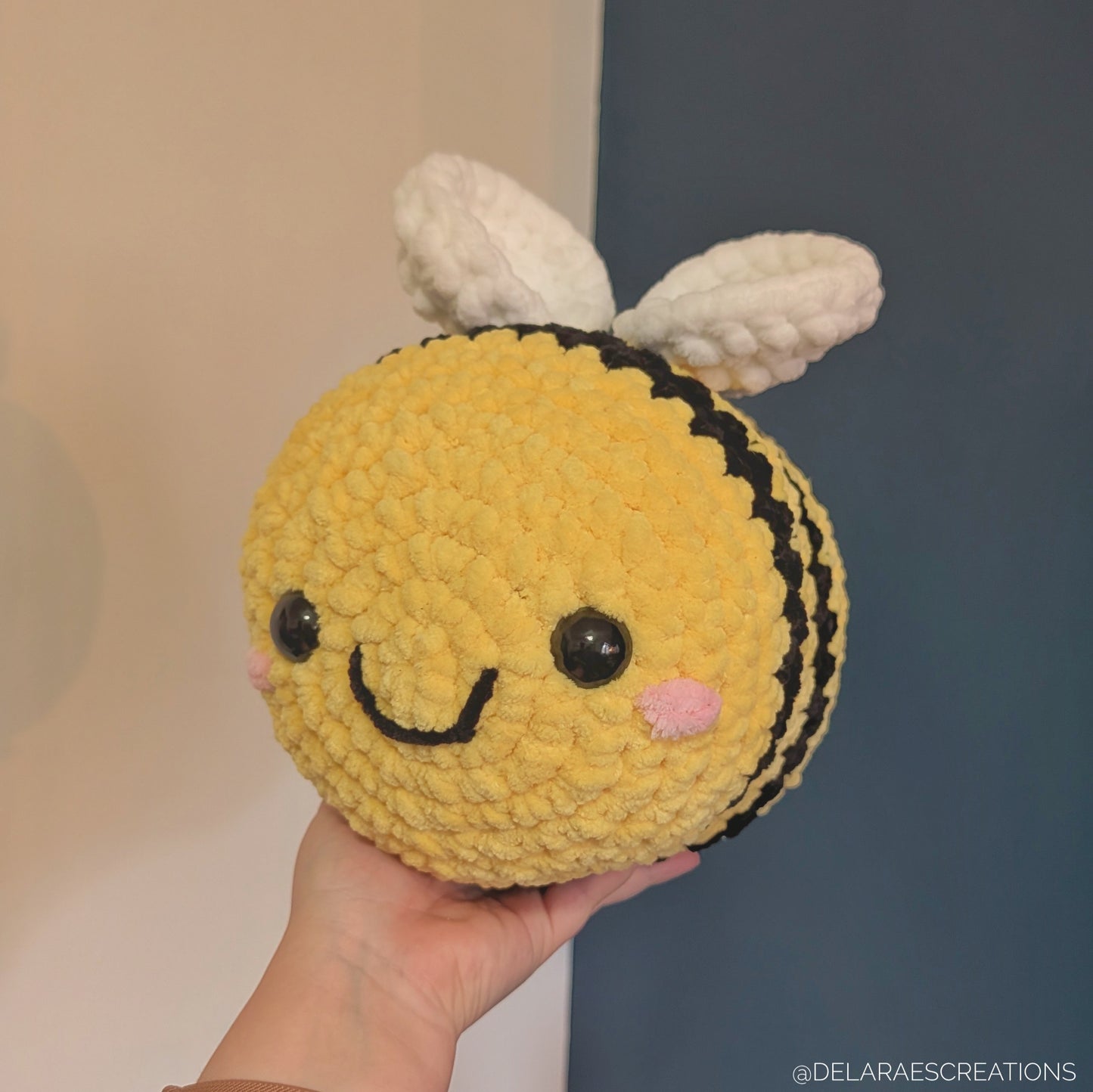 MADE TO ORDER Jumbo Classic Bee Crochet Plushie