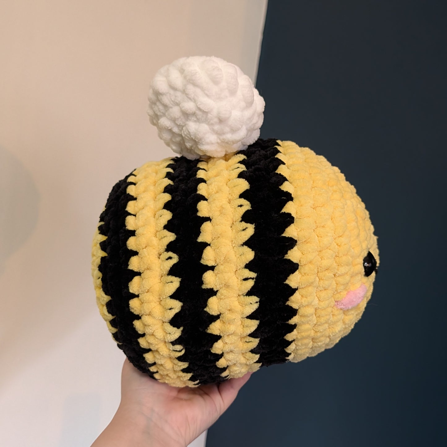 MADE TO ORDER Jumbo Classic Bee Crochet Plushie