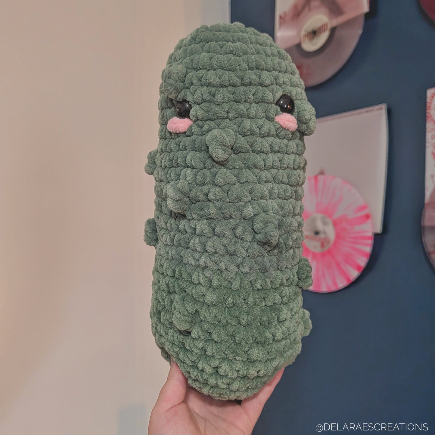 Jumbo Pickle Crochet Plushie