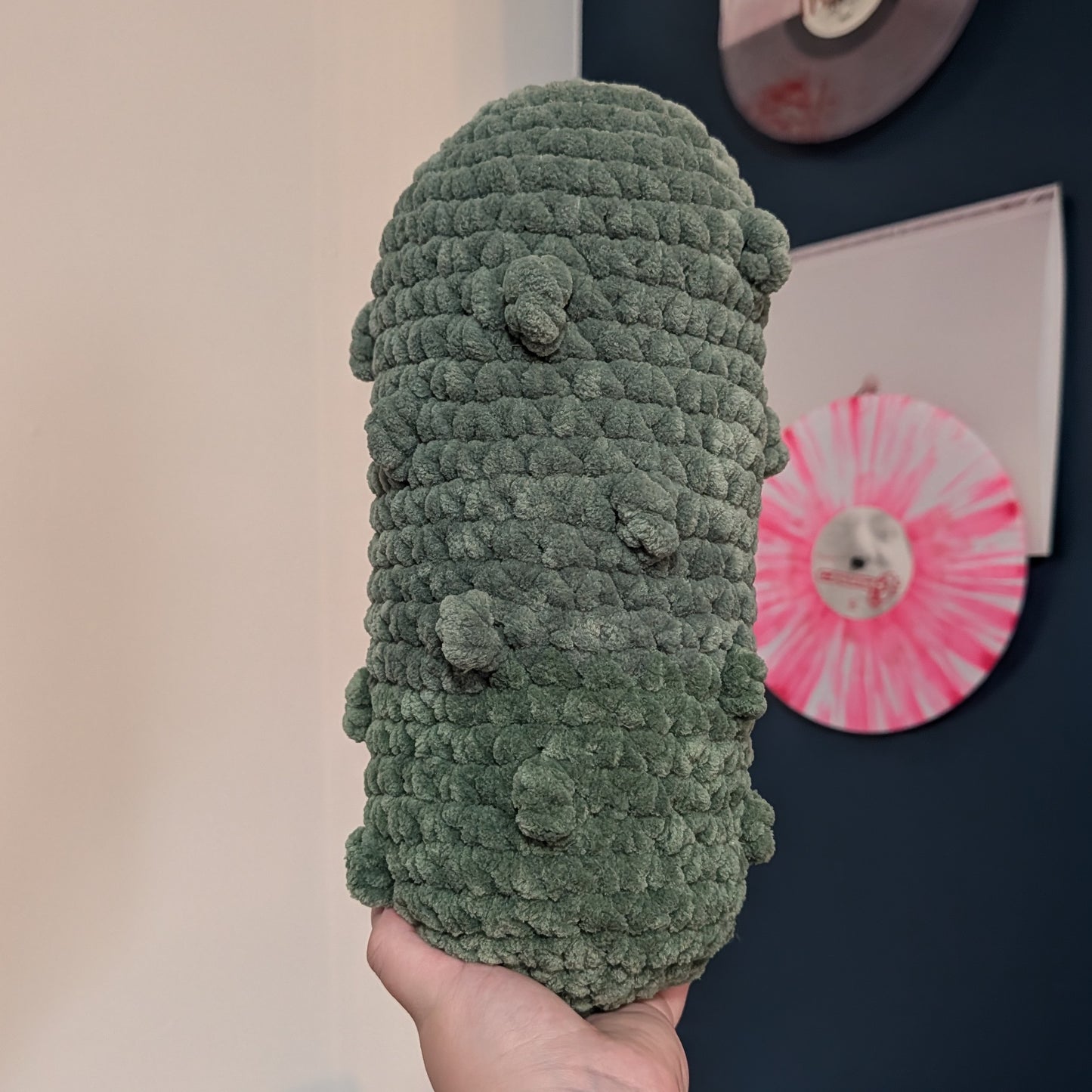 Jumbo Pickle Crochet Plushie