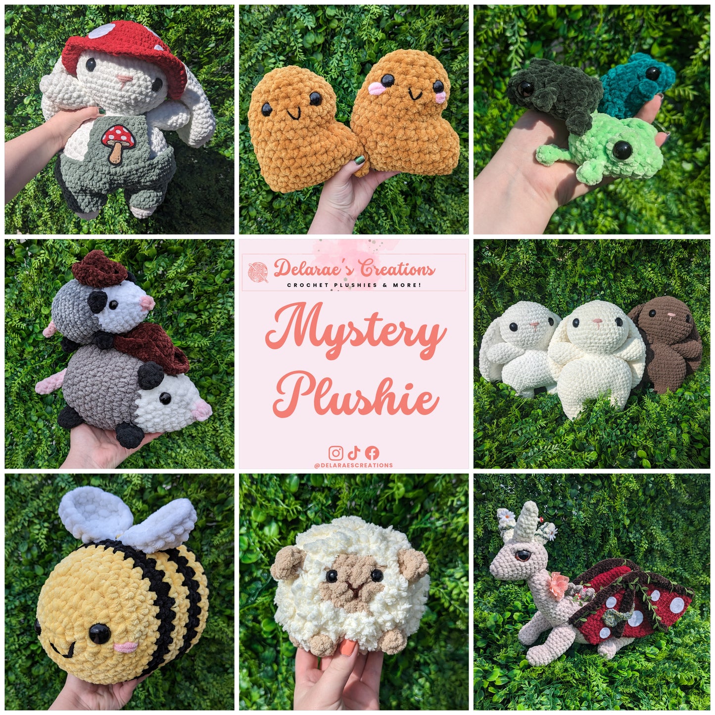 Crochet Plushie Mystery Bag Box / Surprise Plush
