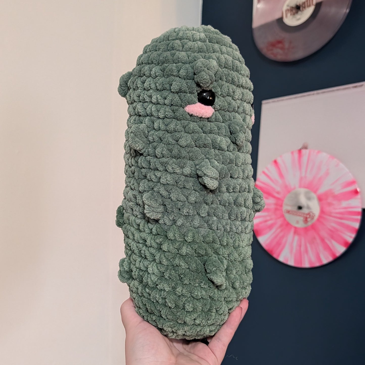 Jumbo Pickle Crochet Plushie
