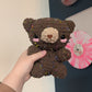 Cosmic Brownie Confetti Teddy Bear Crochet Plushie