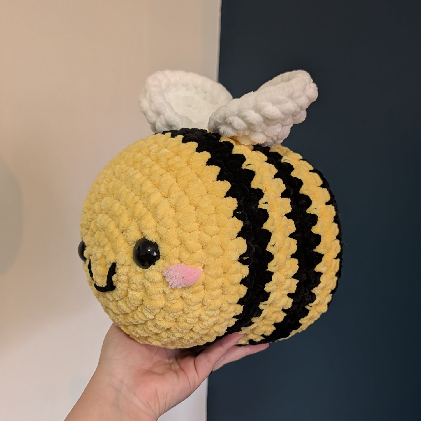 MADE TO ORDER Jumbo Classic Bee Crochet Plushie