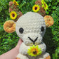 Jumbo Sunflower Baphomet Goat Crochet Plushie [Archived]