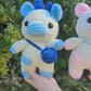 Jumbo Strawberry or Blueberry Cow Crochet Plushie [Archived]
