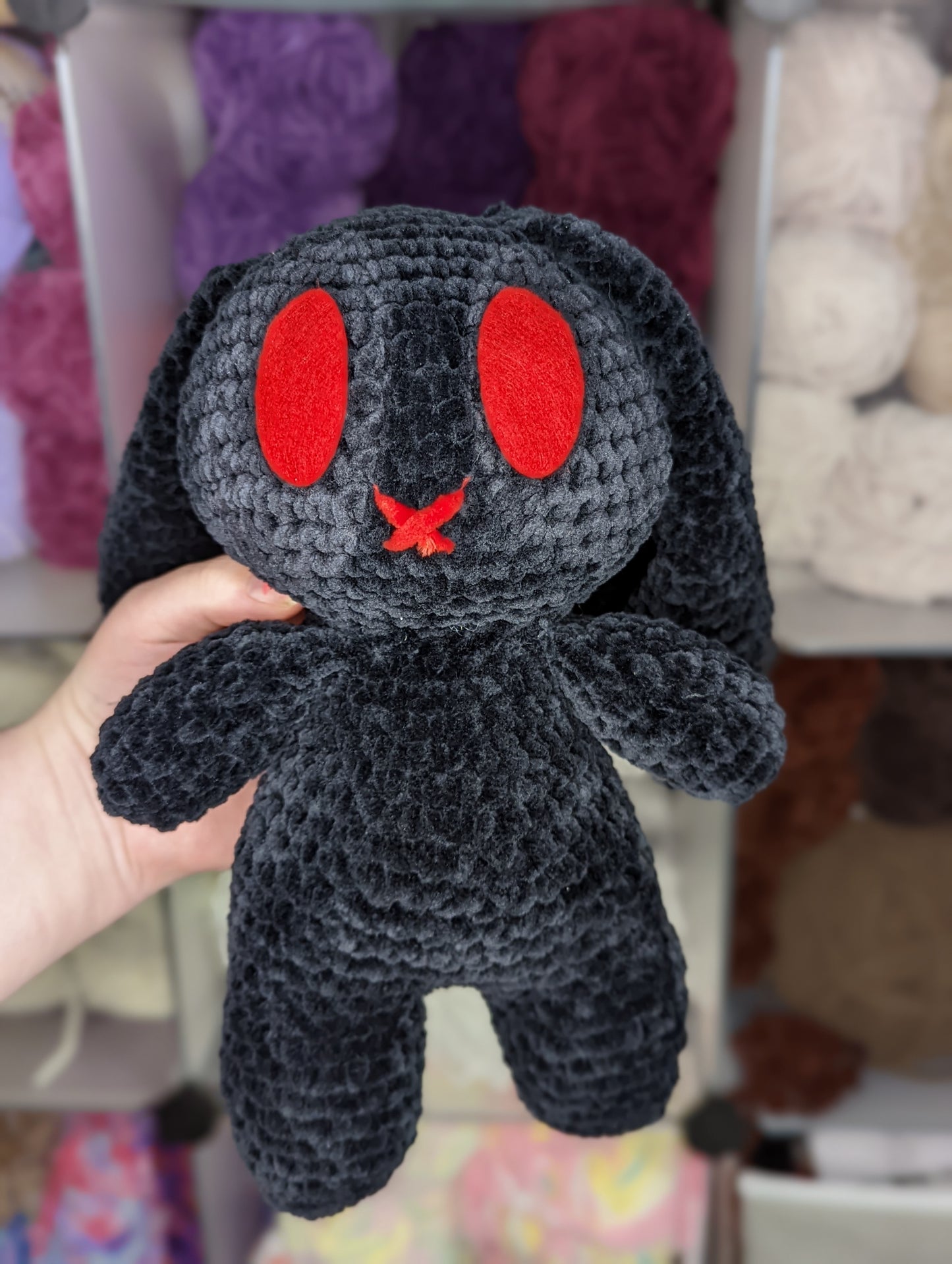 Goth Spooky Bunny Crochet Plushie [Archived]