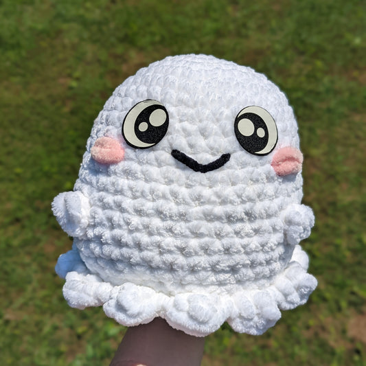 Jumbo Chubby Kawaii Ghost Crochet Plushie [Archived]