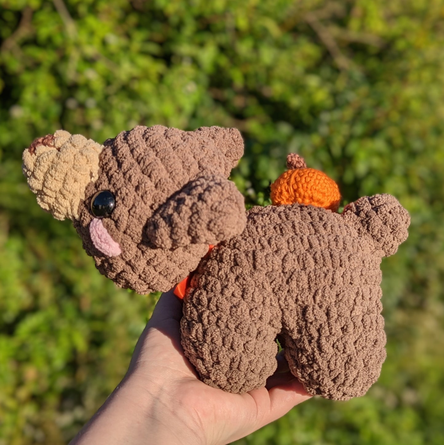 Pumpkin Patch Bear Crochet Plushie [Archived]