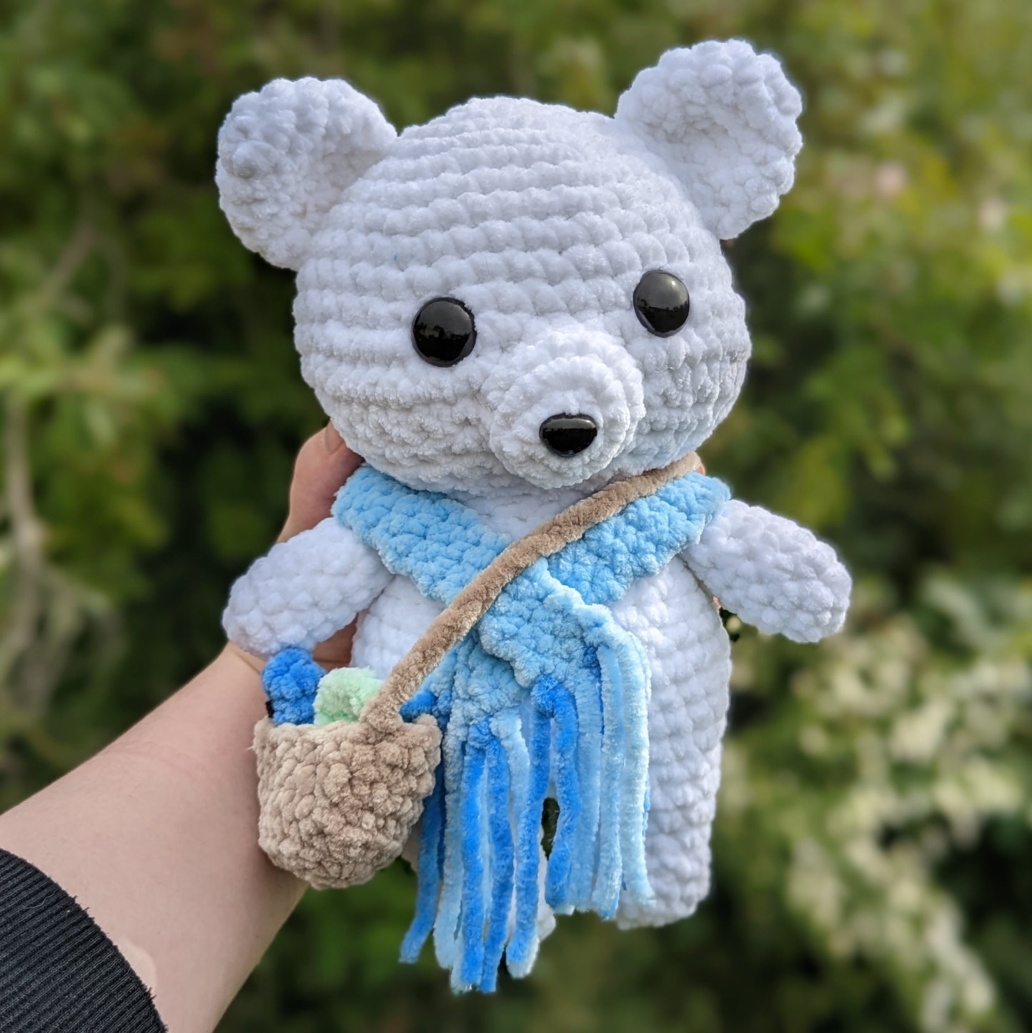 Peluche de oso polar en crochet (accesorios removibles) [Archivado]