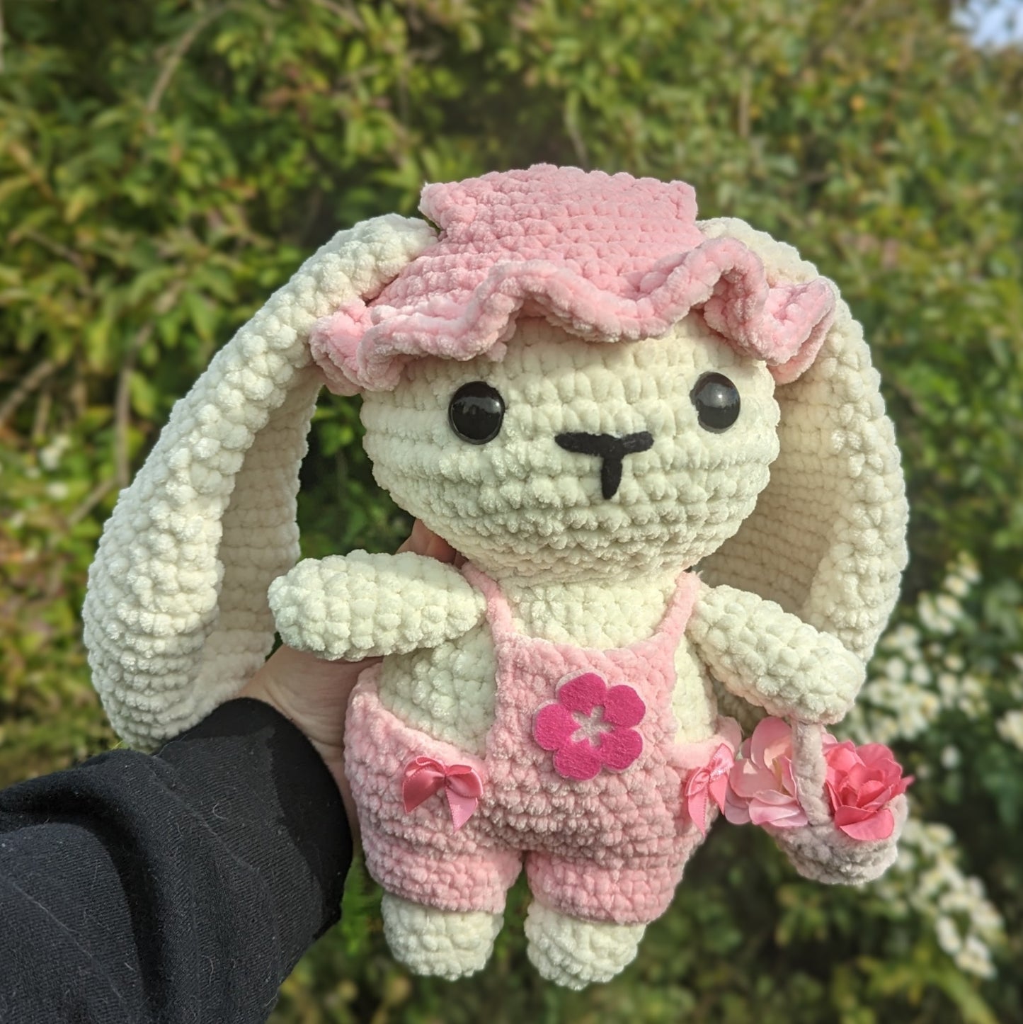 Blossom Bunny in Overalls Crochet Pattern // NOT PHYSICAL ITEM