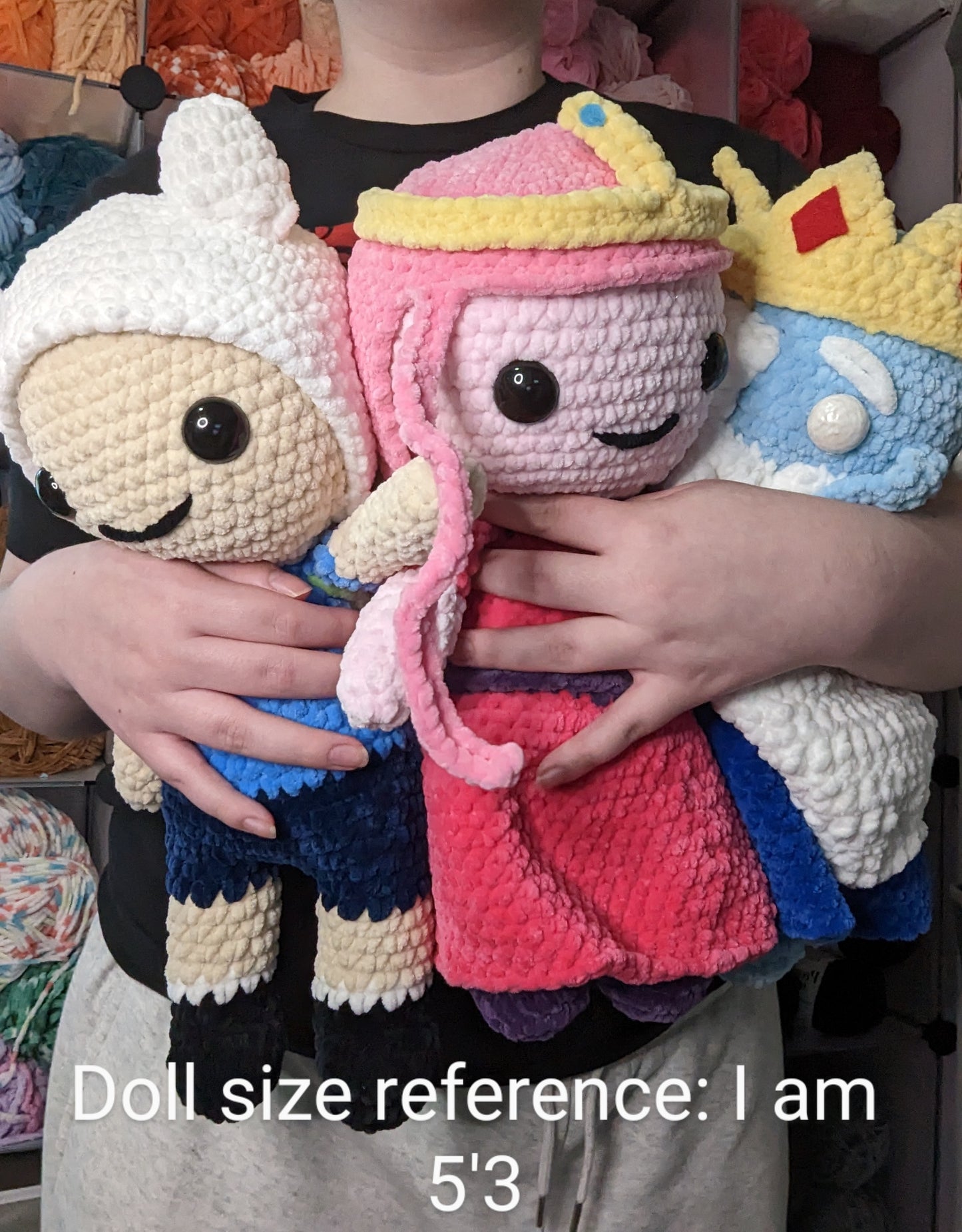HECHO A PEDIDO Jumbo Princess Bubblegum también conocido como Bonnie Crochet Plushie