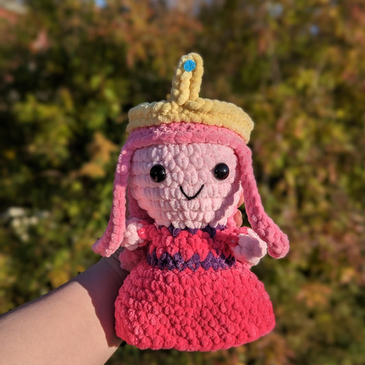 HECHO A PEDIDO Princesa Bubblegum también conocido como Bonnie Chibi Estilo Crochet Plushie