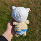 MADE TO ORDER Finn the Human Chibi Style Crochet Plushie // Classic, Pajama, or Buff Baby Finn