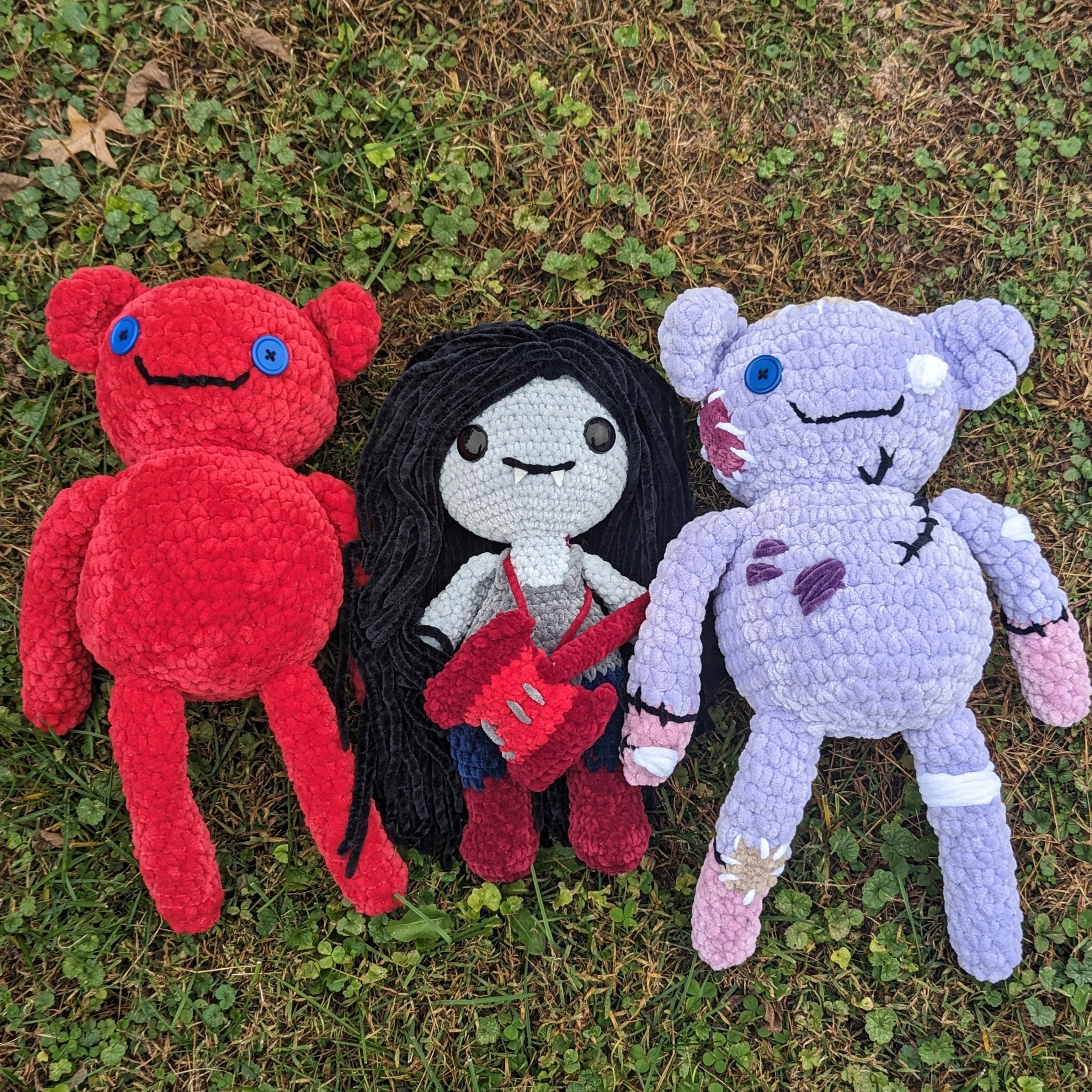 MADE TO ORDER Jumbo Marceline the Vampire Queen Crochet Plushie Delarae s Creations