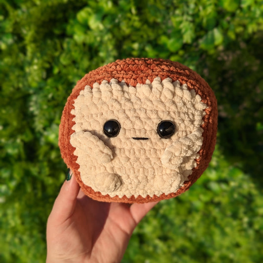 MADE TO ORDER Loafie the Bread Loaf Crochet Plushie (comes in "bread bag") [Archived]