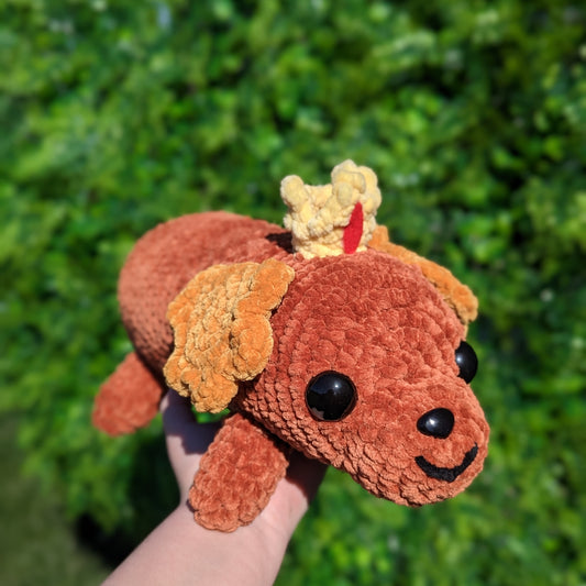 HECHO A PEDIDO Jumbo Hot Dog Princesa Crochet Plushie