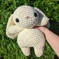 Jumbo Chocolate Strawberry Bunny Crochet Plushie (removable accessories) [Archived]