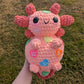 Jumbo Candy Conversation Hearts Axolotl Crochet Plushie [Archived]