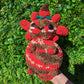 Jumbo Chocolate Strawberry Axolotl Crochet Plushie [Archived]