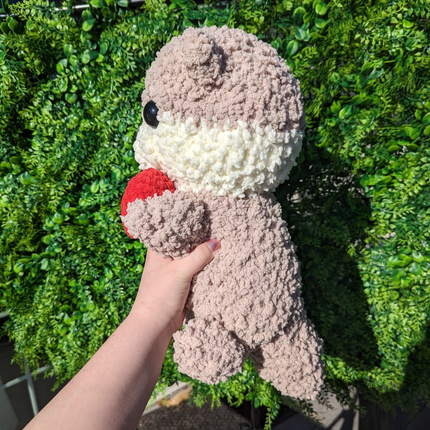 Jumbo Fuzzy Fluffy Otter Crochet Plushie [Archived]
