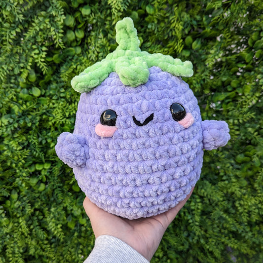 Jumbo Eggplant Crochet Plushie [Archived]