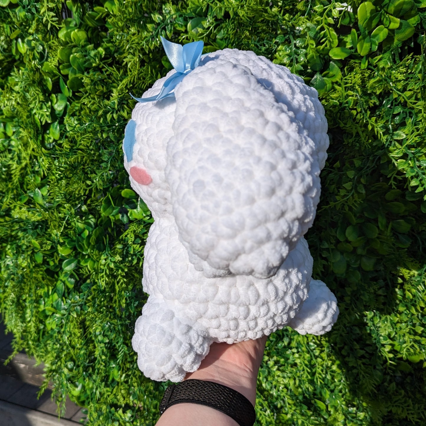 MADE TO ORDER Jumbo Kawaii Japanese White Dog Bunny Crochet