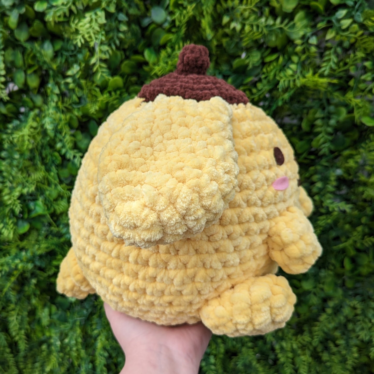 Jumbo Kawaii Japanese Yellow Chubby Dog Crochet Plushie [Archived]
