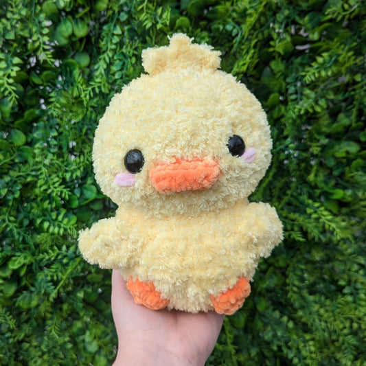 Fluffy or Regular Chubby Baby Duck Crochet Plushie [Archived]