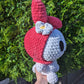 Jumbo Kawaii Japanese White & Pink Rabbit Bunny Crochet Plushie