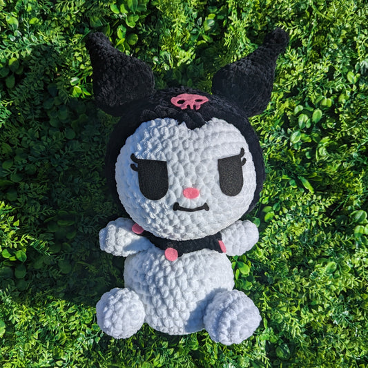 Jumbo Kawaii Bufón Japonés Diablo Conejo Conejito Crochet Peluche