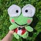 Jumbo Kawaii Japanese Frog Crochet Plushie