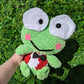 Jumbo Kawaii Japanese Frog Crochet Plushie