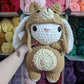 Jumbo Bunny in Teddy Outfit Crochet Plushie (removable hat) [Archived]