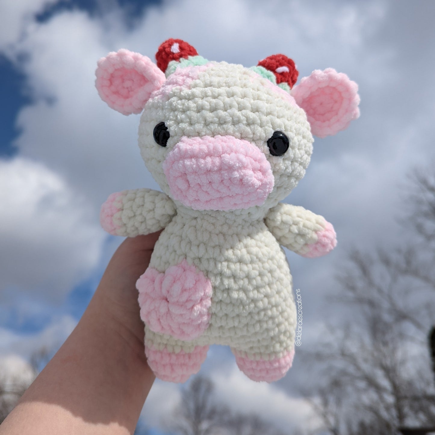 Strawberry Cow Crochet Plushie [Archived]