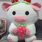 Giant Strawberry Cow Crochet Pattern // NOT A PHYSICAL ITEM