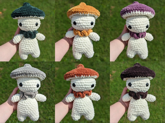 Earth-Toned Mushroom Crochet Plushie [Archived]